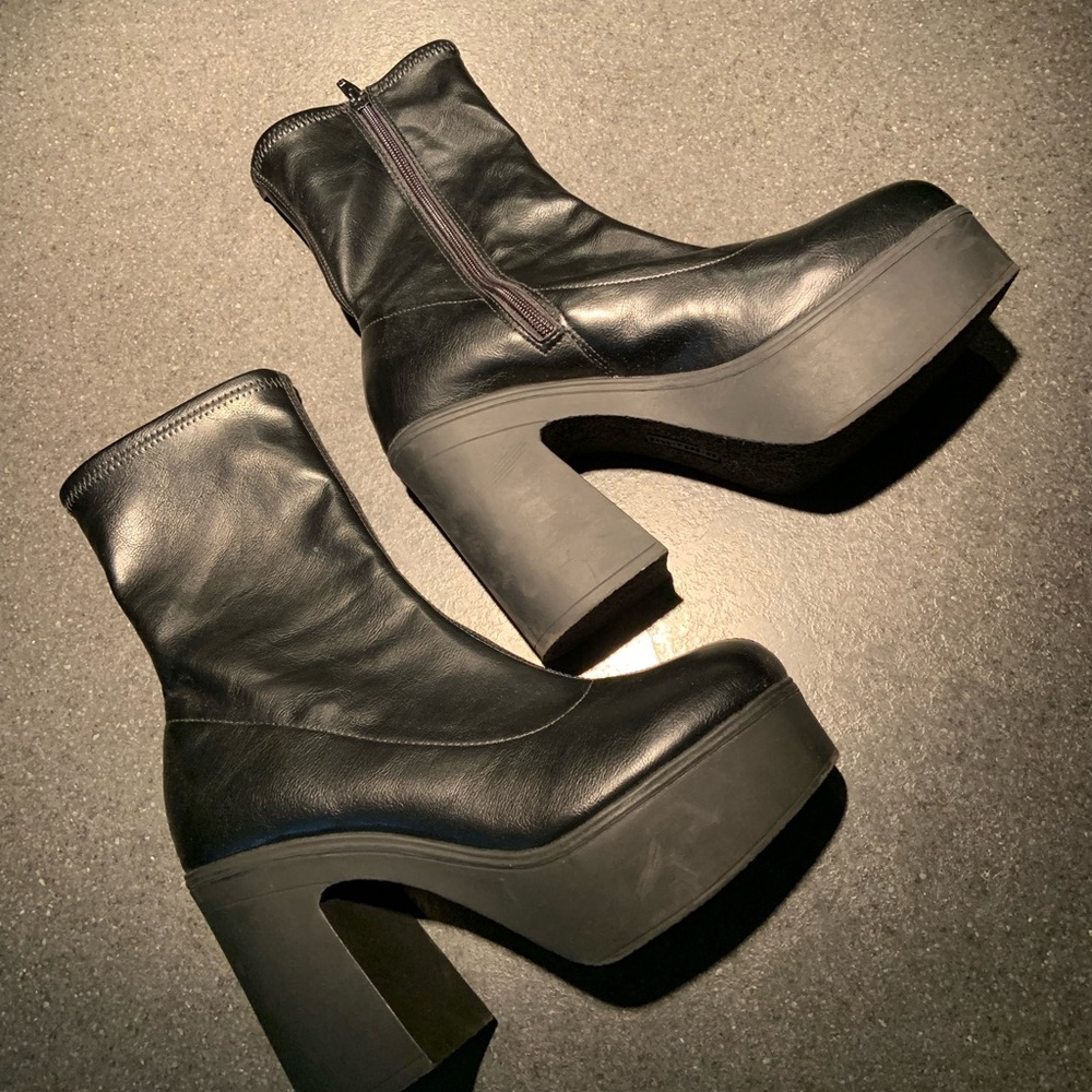 Call It Spring Black Heeled Boots
